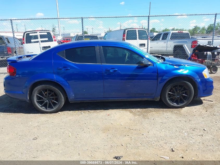 2014 Dodge Avenger Se VIN: 1C3CDZAGXEN165599 Lot: 39589573