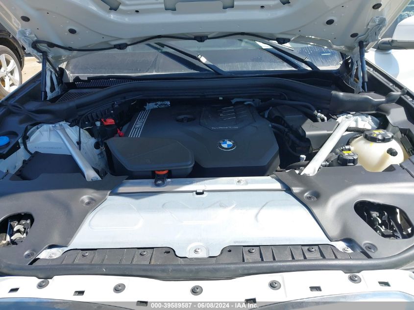 2022 BMW X3 Sdrive30I VIN: 5UX43DP04N9M96489 Lot: 39589587