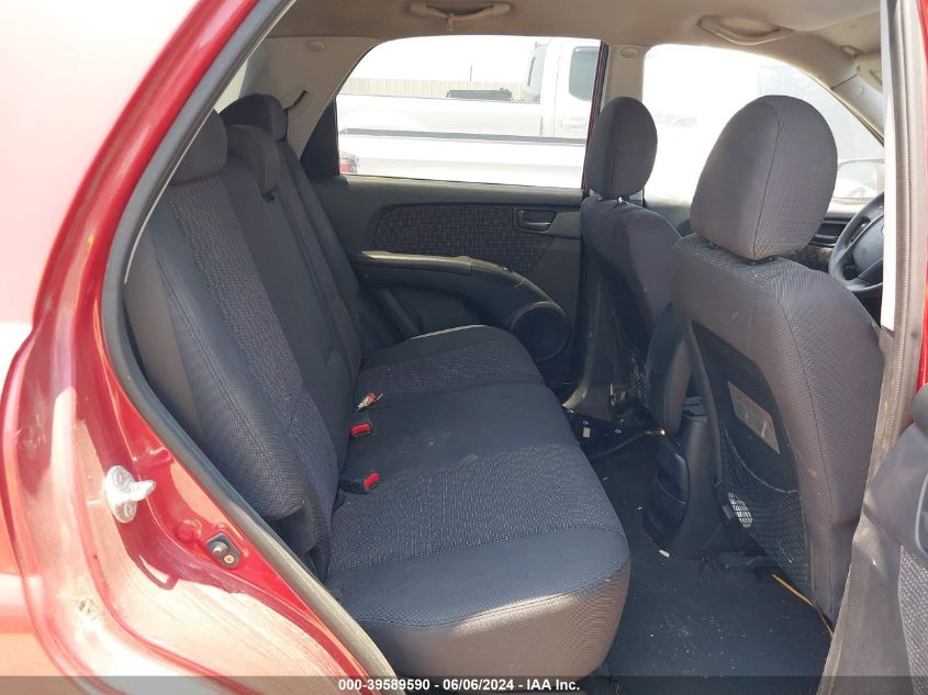 2008 Kia Sportage Lx VIN: KNDJF724187504605 Lot: 39589590