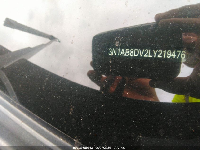 2020 Nissan Sentra Sr Xtronic Cvt VIN: 3N1AB8DV2LY219476 Lot: 39589613