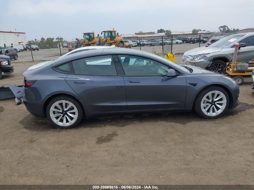 2023 Tesla Model 3 Long Range Dual Motor All-Wheel Drive VIN: 5YJ3E1EB7PF466230 Lot: 39589616