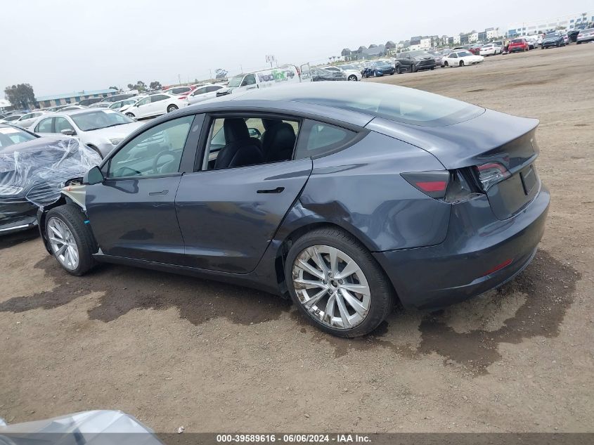 2023 Tesla Model 3 Long Range Dual Motor All-Wheel Drive VIN: 5YJ3E1EB7PF466230 Lot: 39589616