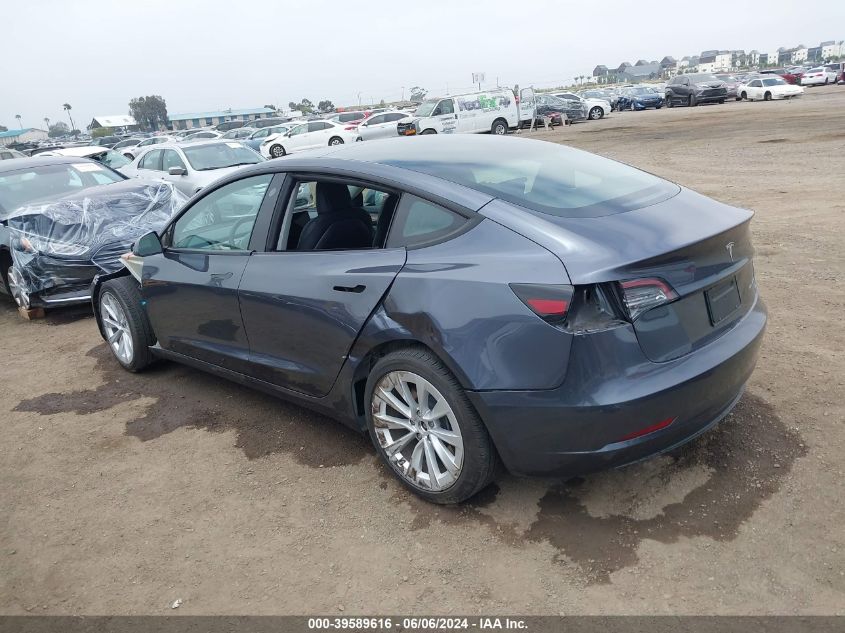 2023 Tesla Model 3 Long Range Dual Motor All-Wheel Drive VIN: 5YJ3E1EB7PF466230 Lot: 39589616