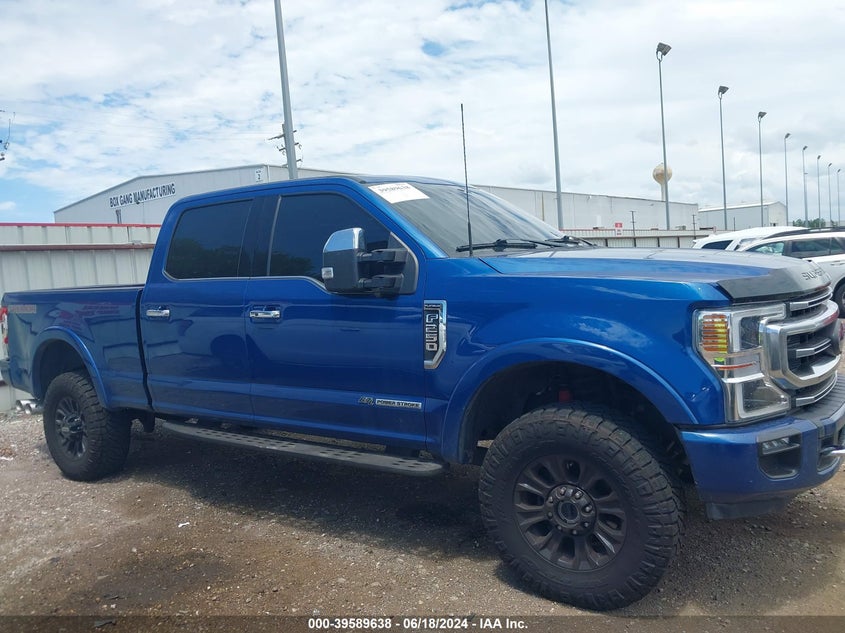 2022 Ford F-250 Platinum VIN: 1FT8W2BTXNEC86910 Lot: 39589638