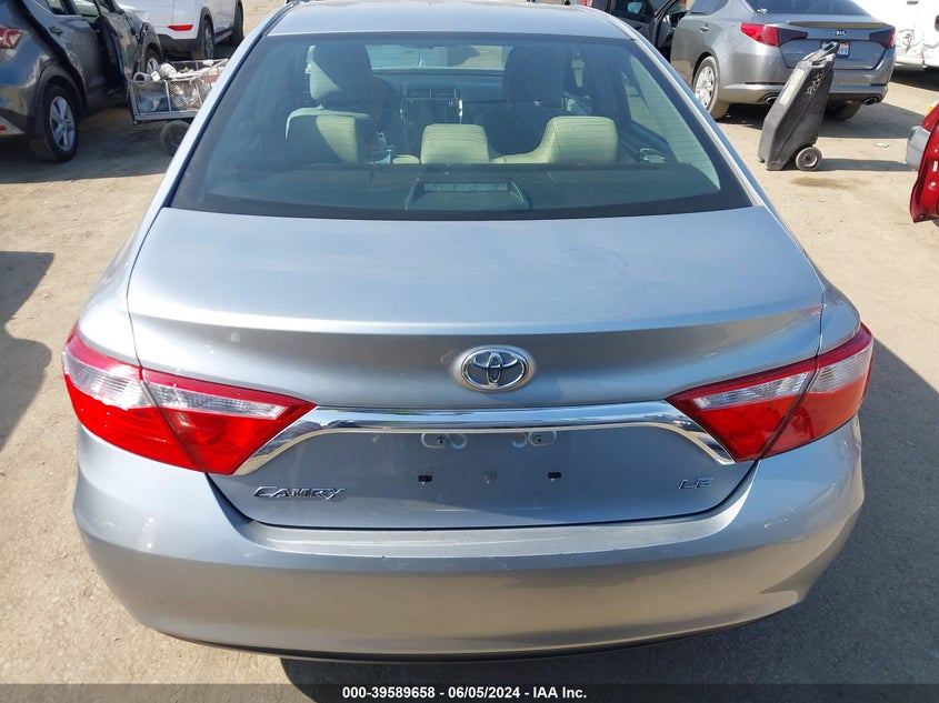 2015 Toyota Camry Le VIN: 4T4BF1FK2FR459992 Lot: 39589658