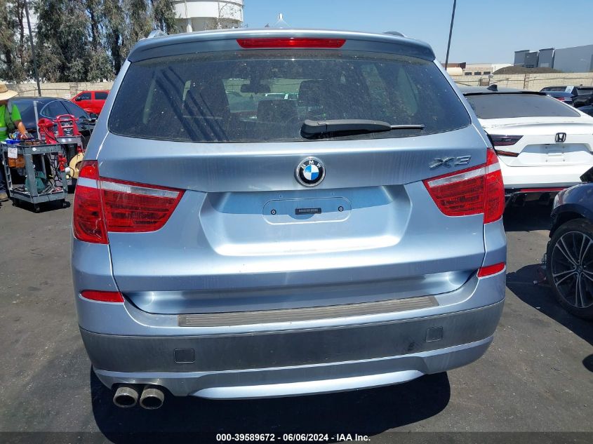 2011 BMW X3 xDrive28I VIN: 5UXWX5C52BLW13781 Lot: 39589672