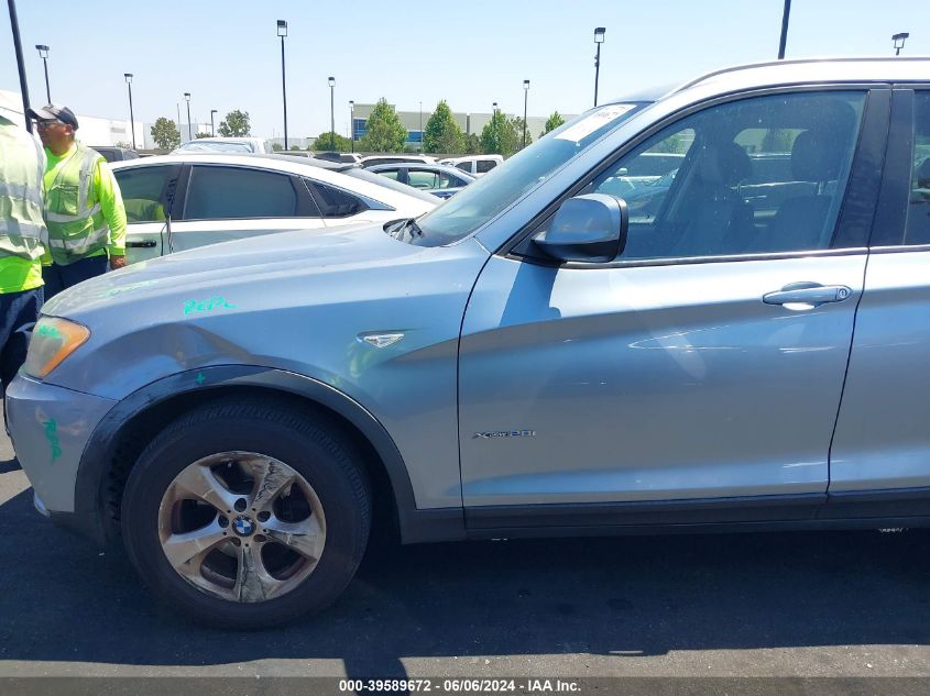 2011 BMW X3 xDrive28I VIN: 5UXWX5C52BLW13781 Lot: 39589672