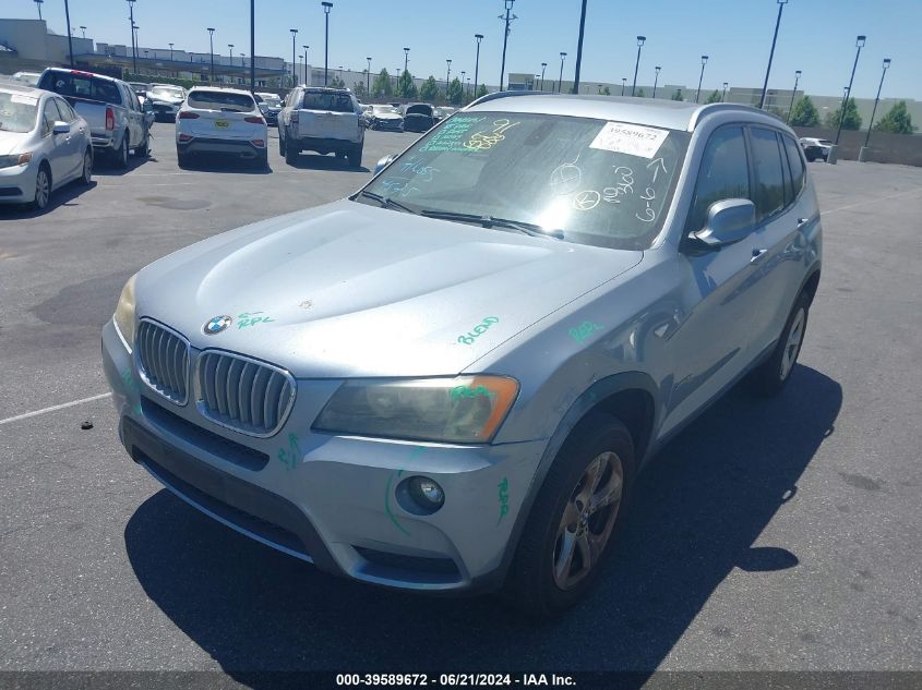 2011 BMW X3 xDrive28I VIN: 5UXWX5C52BLW13781 Lot: 39589672