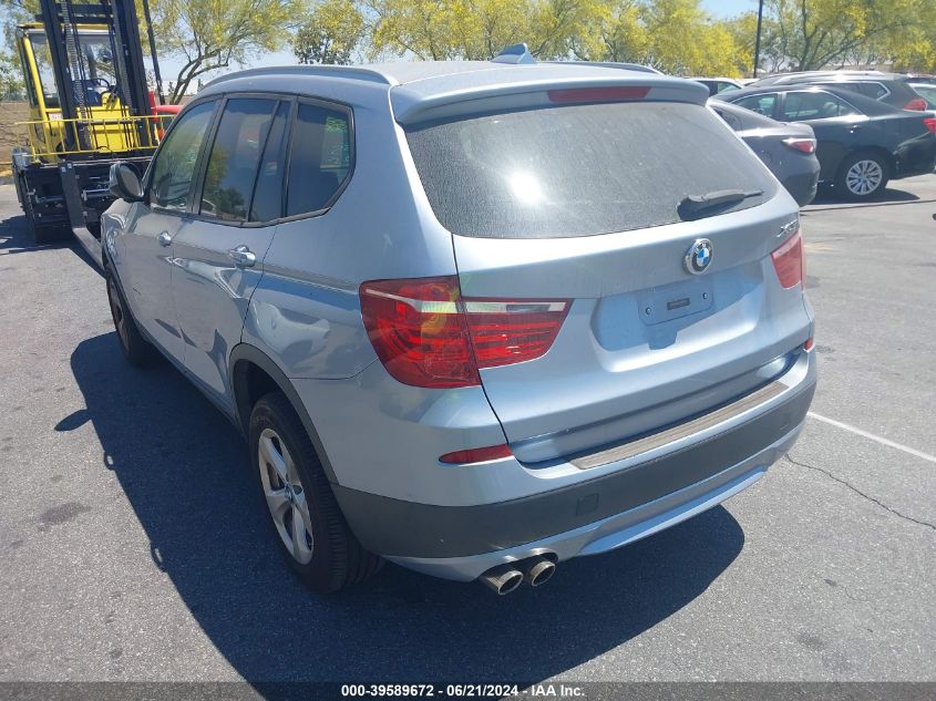 2011 BMW X3 xDrive28I VIN: 5UXWX5C52BLW13781 Lot: 39589672