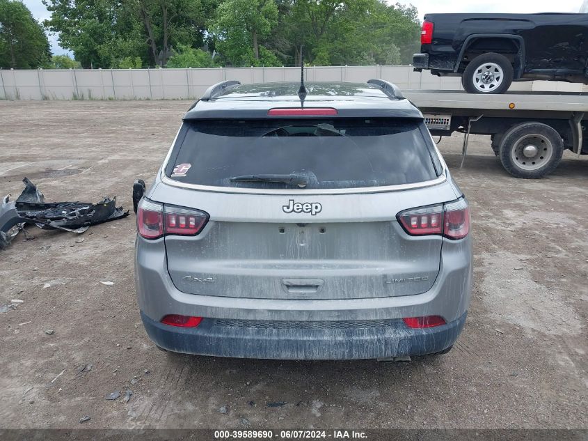 2018 Jeep Compass Limited 4X4 VIN: 3C4NJDCB8JT354778 Lot: 39589690