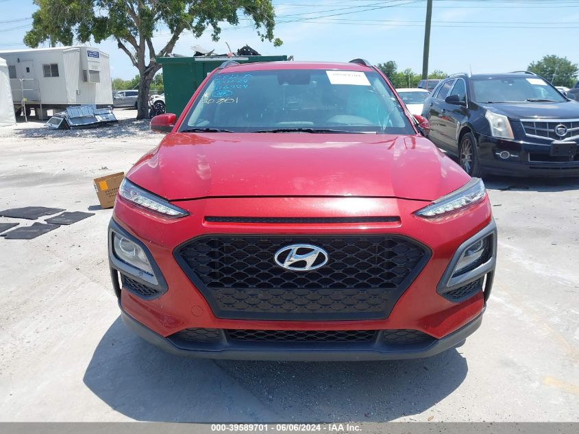 2021 Hyundai Kona Sel VIN: KM8K22AA8MU601480 Lot: 39589701