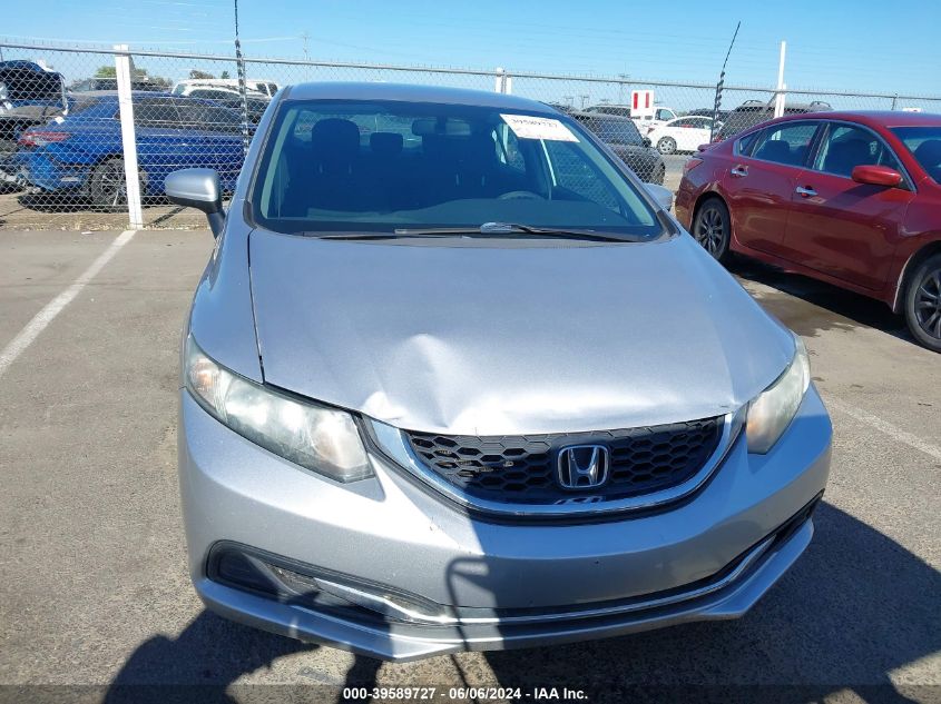 2015 Honda Civic Lx VIN: 19XFB2F55FE259120 Lot: 39589727