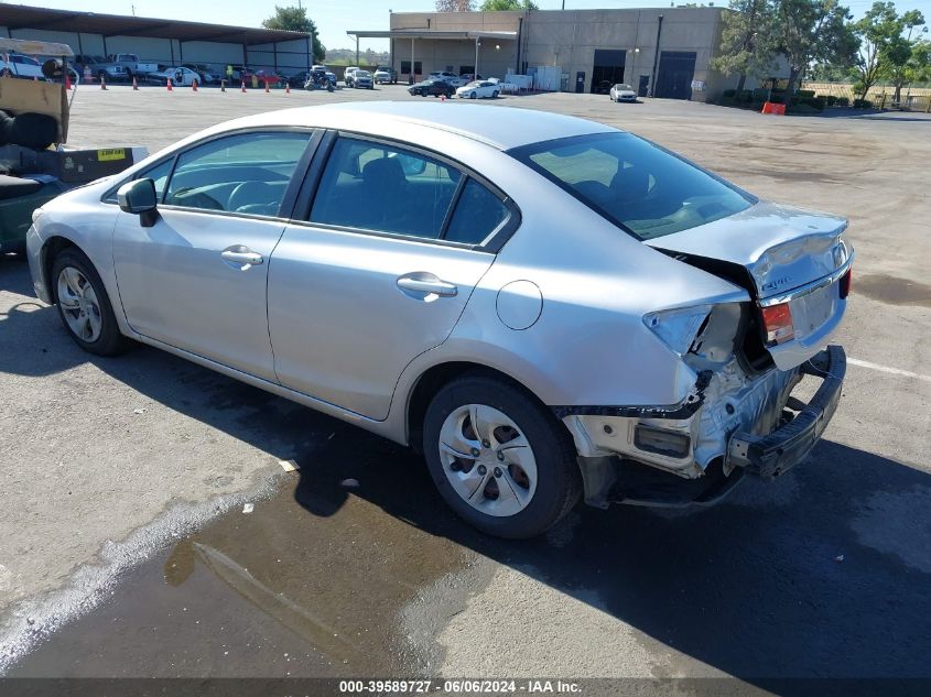 2015 Honda Civic Lx VIN: 19XFB2F55FE259120 Lot: 39589727