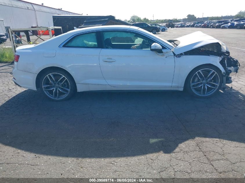 2018 Audi A5 2.0T Premium VIN: WAUTNAF58JA000778 Lot: 39589774