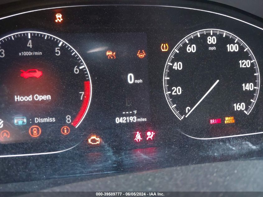 2022 Honda Accord Sport VIN: 1HGCV1F37NA116739 Lot: 39589777