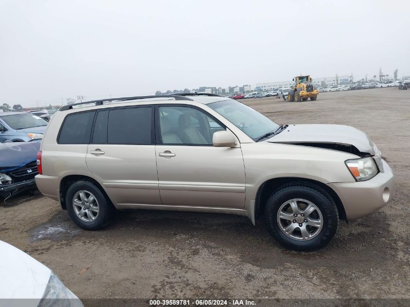 2005 Toyota Highlander V6 VIN: JTEDP21A650063025 Lot: 39589781