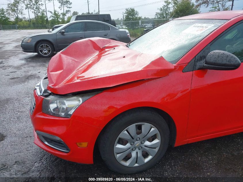 2016 Chevrolet Cruze Limited Ls Manual VIN: 1G1PB5SH2G7169696 Lot: 39589820