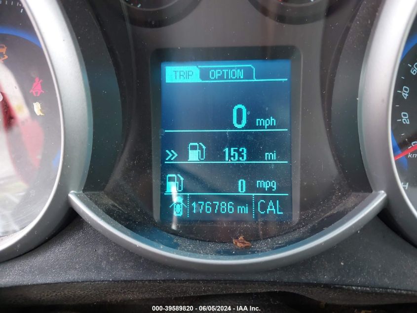 2016 Chevrolet Cruze Limited Ls Manual VIN: 1G1PB5SH2G7169696 Lot: 39589820