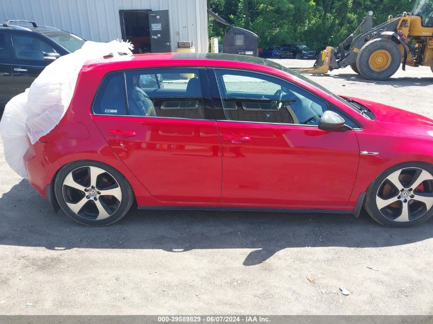 2015 Volkswagen Golf Gti 2.0T Se 4-Door VIN: 3VW5T7AU5FM088246 Lot: 39589829