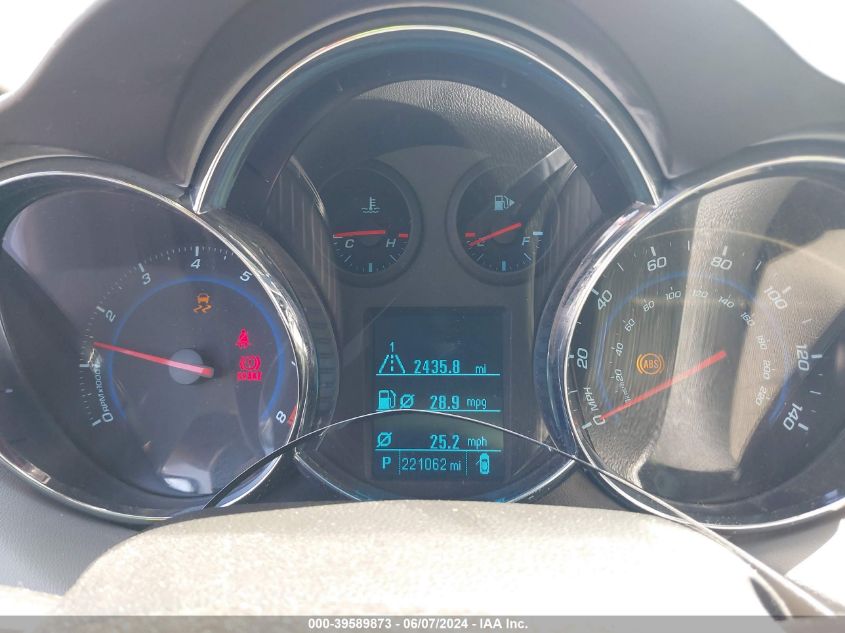 2012 Chevrolet Cruze 1Lt VIN: 1G1PF5SC8C7171617 Lot: 39589873