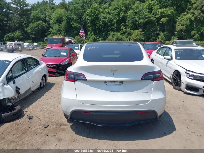 2021 Tesla Model Y Long Range Dual Motor All-Wheel Drive VIN: 5YJYGAEE9MF112618 Lot: 39589881