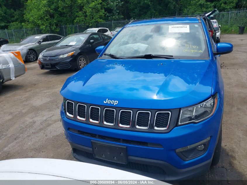 2020 Jeep Compass Latitude Fwd VIN: 3C4NJCBB1LT105401 Lot: 39589894