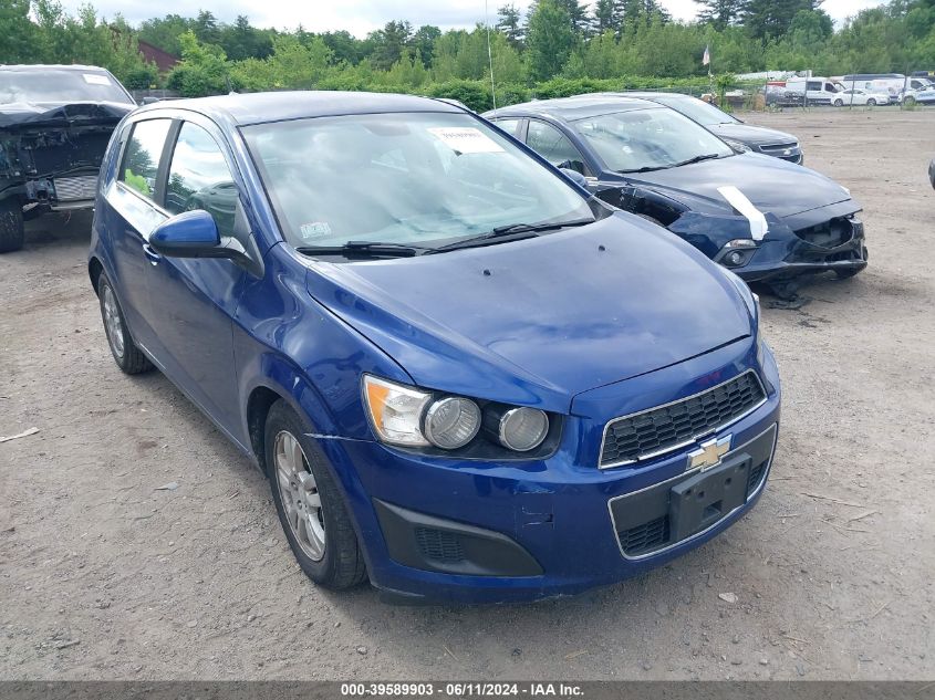 2012 Chevrolet Sonic Lt VIN: 1G1JC6SB7C4206631 Lot: 39589903