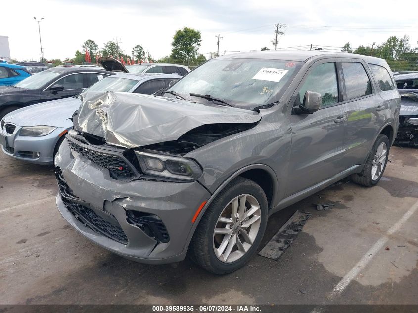 2022 Dodge Durango Gt Plus Awd VIN: 1C4RDJDGXNC183146 Lot: 39589935