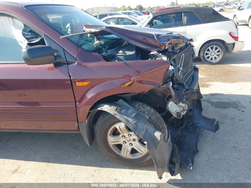 2007 Honda Pilot Lx VIN: 5FNYF281X7B002683 Lot: 39589953