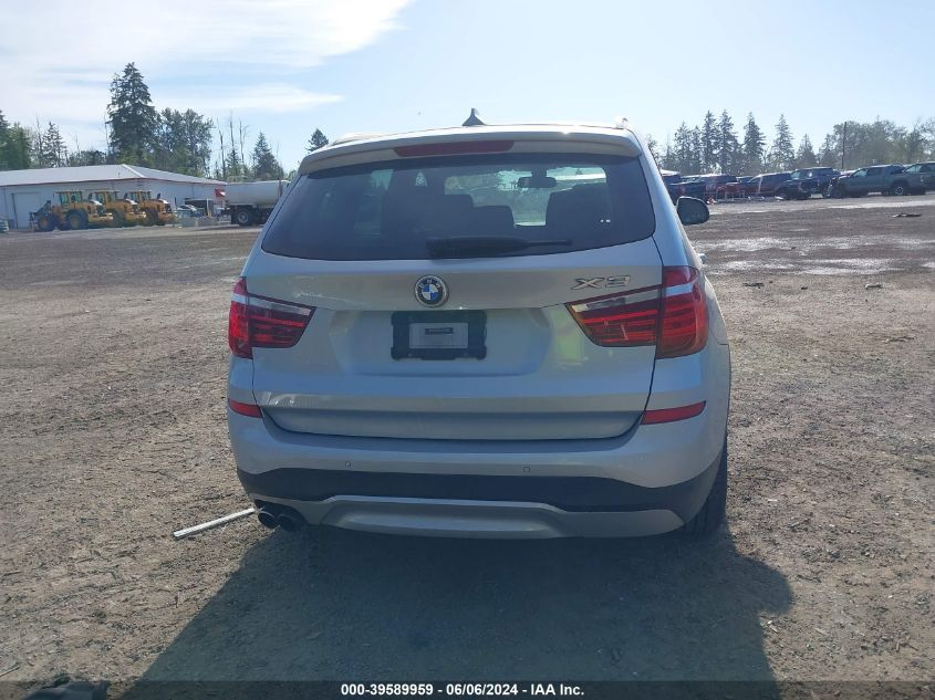 2017 BMW X3 xDrive28I VIN: 5UXWX9C59H0T06058 Lot: 39589959