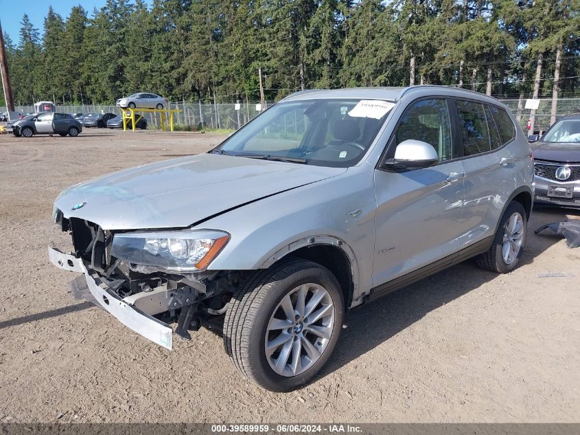 2017 BMW X3 xDrive28I VIN: 5UXWX9C59H0T06058 Lot: 39589959