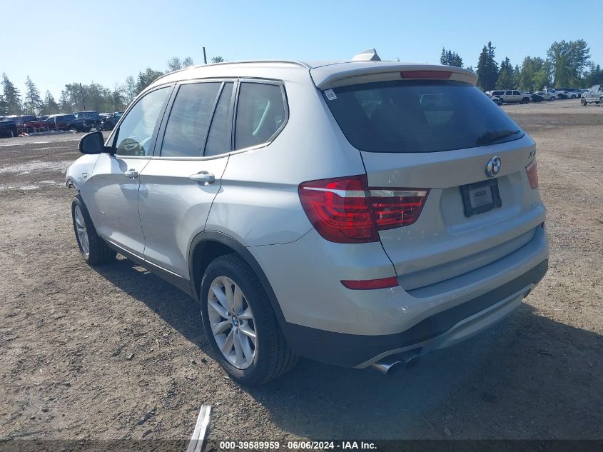 2017 BMW X3 xDrive28I VIN: 5UXWX9C59H0T06058 Lot: 39589959