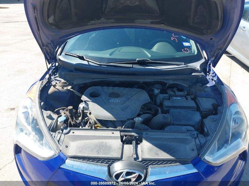 2013 Hyundai Veloster Base W/Black VIN: KMHTC6AD0DU140908 Lot: 39589972