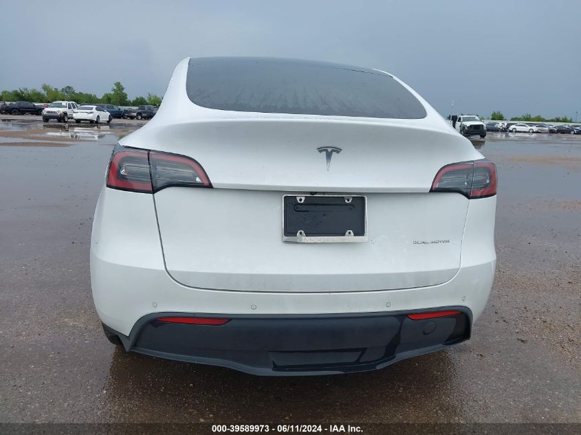 2021 Tesla Model Y Long Range Dual Motor All-Wheel Drive VIN: 5YJYGDEEXMF293584 Lot: 39589973