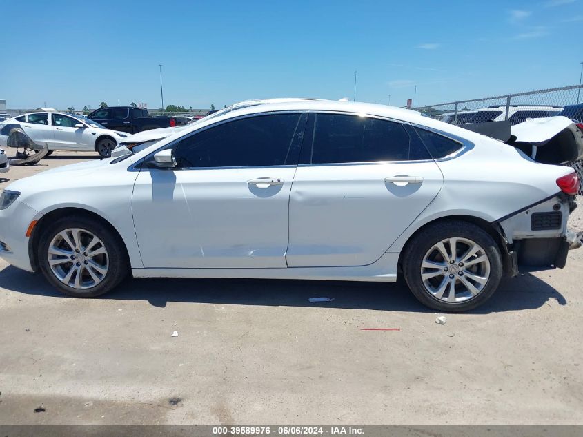 2015 Chrysler 200 Limited VIN: 1C3CCCAB9FN741253 Lot: 39589976