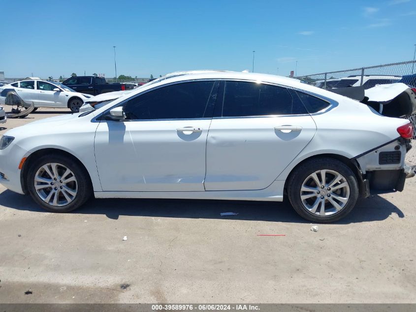 2015 Chrysler 200 Limited VIN: 1C3CCCAB9FN741253 Lot: 39589976