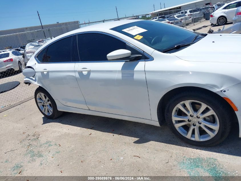 2015 Chrysler 200 Limited VIN: 1C3CCCAB9FN741253 Lot: 39589976