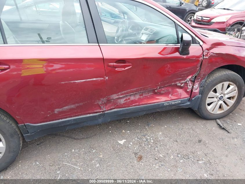 2017 Subaru Outback 2.5I VIN: 4S4BSAAC5H3334077 Lot: 39589999