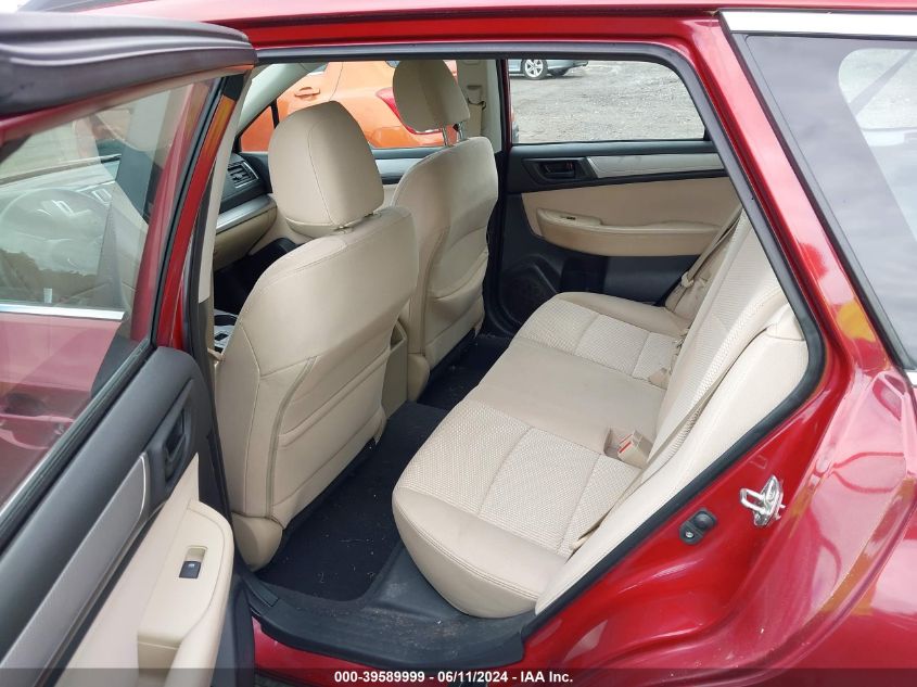 2017 Subaru Outback 2.5I VIN: 4S4BSAAC5H3334077 Lot: 39589999