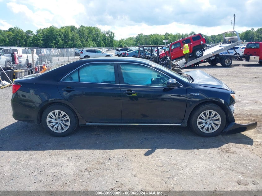 2013 Toyota Camry Hybrid Le VIN: 4T1BD1FK3DU088256 Lot: 39590009