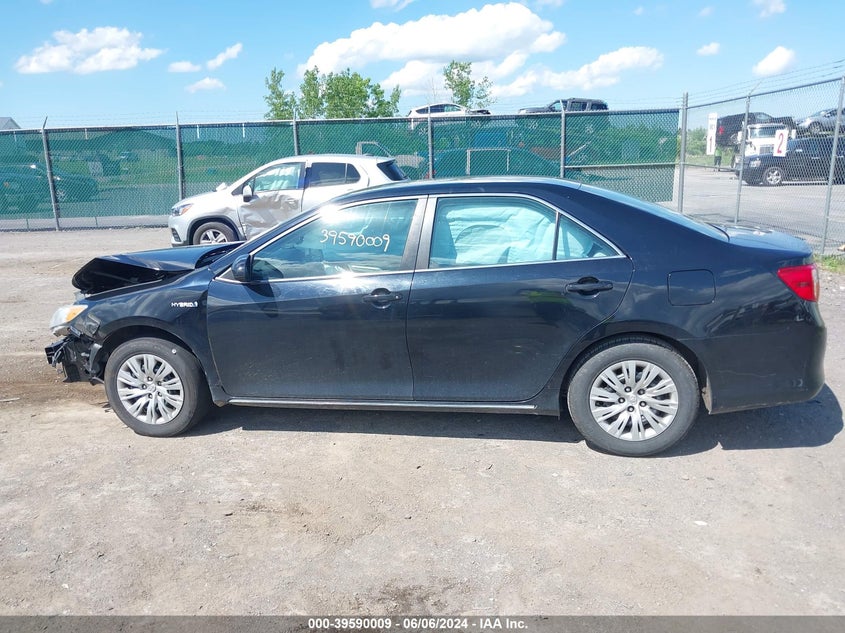 2013 Toyota Camry Hybrid Le VIN: 4T1BD1FK3DU088256 Lot: 39590009