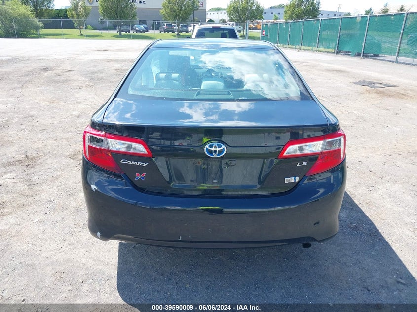 2013 Toyota Camry Hybrid Le VIN: 4T1BD1FK3DU088256 Lot: 39590009
