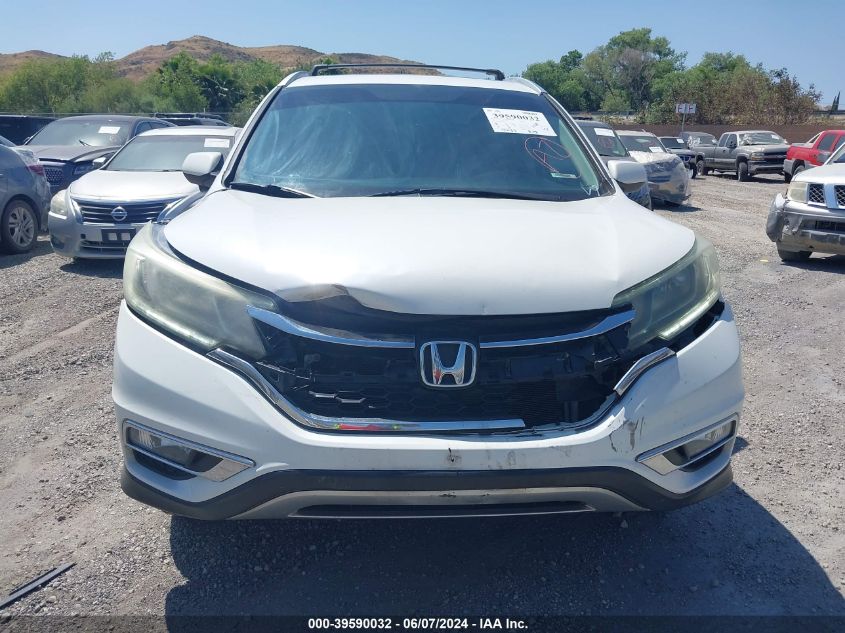 2015 Honda Cr-V Ex-L VIN: 5J6RM3H75FL019627 Lot: 39590032