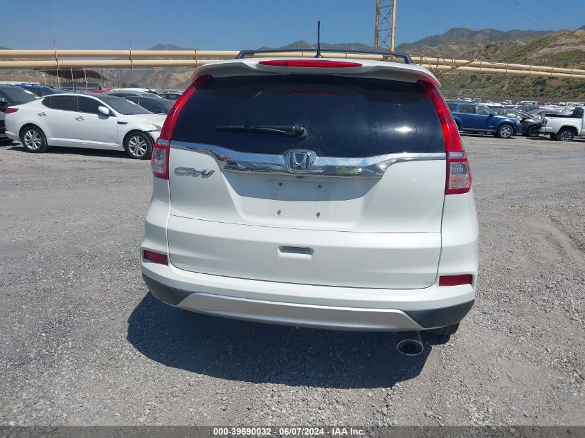 2015 Honda Cr-V Ex-L VIN: 5J6RM3H75FL019627 Lot: 39590032