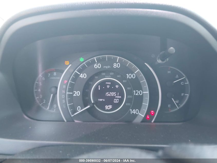 2015 Honda Cr-V Ex-L VIN: 5J6RM3H75FL019627 Lot: 39590032