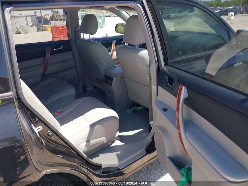 2008 Toyota Highlander Limited VIN: JTEES42A882050170 Lot: 39590045