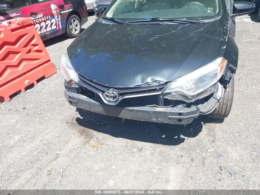 2016 Toyota Corolla Le VIN: 2T1BURHE0GC606478 Lot: 39590075