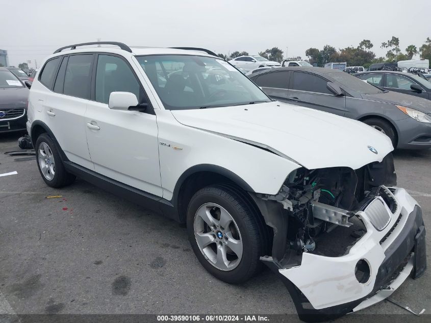 2007 BMW X3 3.0Si VIN: WBXPC93487WF03751 Lot: 39590106