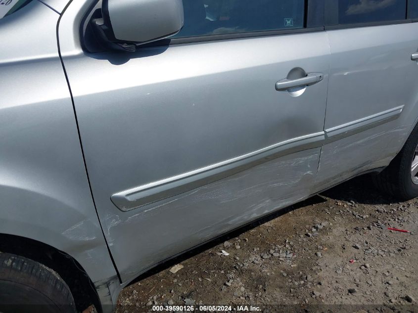 2009 Honda Pilot Ex-L VIN: 5FNYF38539B010491 Lot: 39590126