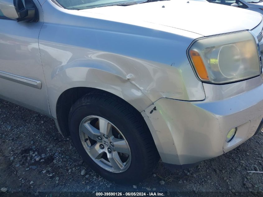 2009 Honda Pilot Ex-L VIN: 5FNYF38539B010491 Lot: 39590126